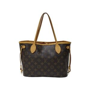 Louis Vuitton Neverfull Monogram Brown Pink Tote Bag Handbag classic idea